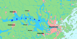 Esquema hidrológico del Lago Mälar