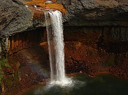 Cascada del río Agrio en la provincia de Neuquén