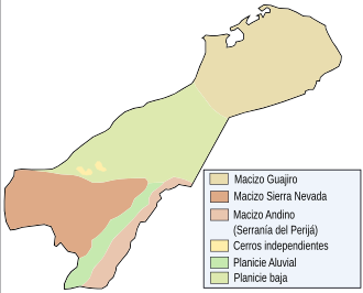 Formas del relieve en La Guajira
