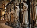 Detalle de los plorantes del sepulcro de Carlos III el Noble en la catedral de Pamplona por Janin Lomme