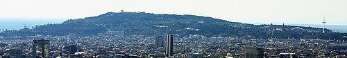 Vista panorámica de la montaña de Montjuic
