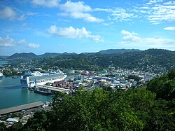 Panorámica urbana de Castries