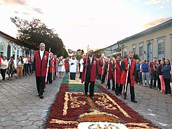 Procesión en Pirenópolis, Brasil