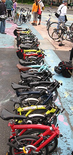 Bicicletas Brompton plegadas en Nueva York