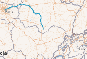 Mapa de localización del río Marne