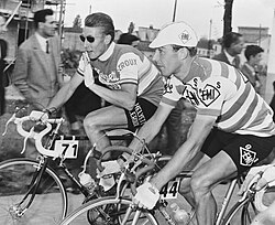 Charly Gaul junto a Jacques Anquetil en 1959