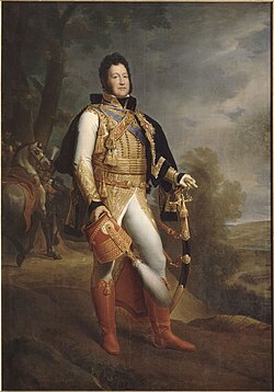 Retrato de Luis Felipe I como duque de Orleans en uniforme de húsar