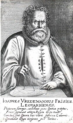 Retrato grabado de Hans Vredeman de Vries