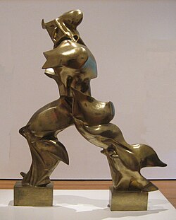 Formas únicas de continuidad en el espacio de Umberto Boccioni