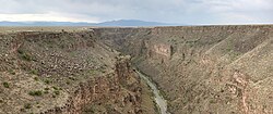 Garganta del río Grande en el suroeste de los Estados Unidos.