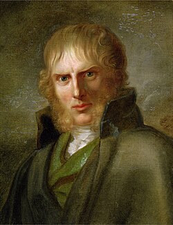 Retrato de Caspar David Friedrich por Gerhard von Kügelgen