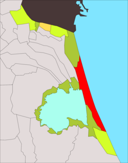 Mapa de localización respecto a los Poblados del Sur