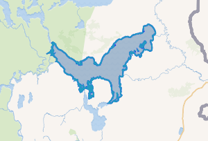 Mapa de ubicación del Lago del Toro