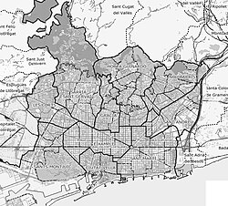 Plano histórico de Barcelona