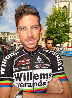 Retrato del ciclista Gaëtan Bille