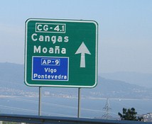 Señalización de corredores en Galicia