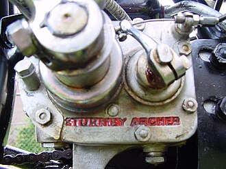 Ilustración de una caja de cambios Sturmey-Archer fabricada en 1932