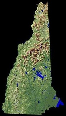 Mapa topográfico del territorio estatal