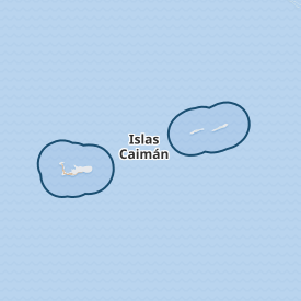 Mapa de las Islas Caimán