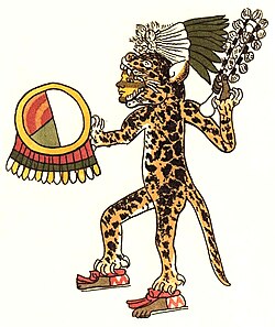 Representación de un guerrero jaguar
