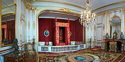 Dormitorio ceremonial de Luis XIV en el Castillo de Chambord