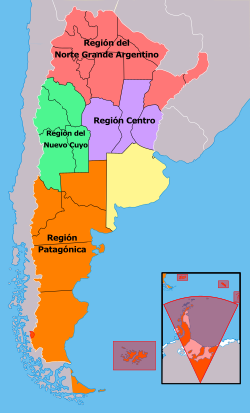 Mapa del Tratado de la Región Patagónica