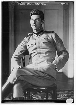 El Príncipe Heredero Carlos de Rumania en 1918