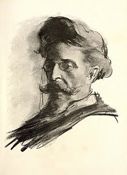 Pereda retratado por A. Clapés