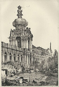 Vista general del complejo Zwinger en Dresde