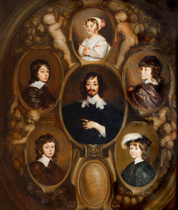 Retrato de Constantijn Huygens y sus cinco hijos por Adriaen Hanneman