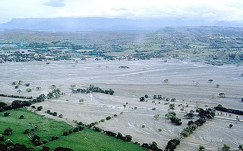 Camposanto de Armero tras la erupción