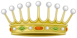 Representación de una corona de conde