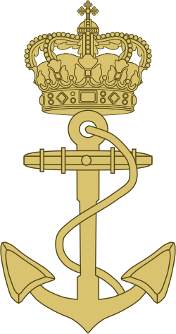 Emblema oficial de la Real Armada de Dinamarca