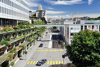 Paisaje veraniego en Lausana