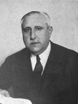 Retrato e insignia de Gabriel Maura Gamazo