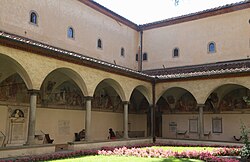 Vista del Claustro de Sant'Antonino en el convento de San Marcos