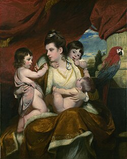 Retrato de Lady Cockburn con sus tres hijos