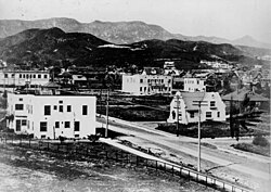 La intersección de Hollywood and Highland en 1907
