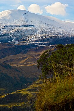 Paisaje del Nevado del Ruiz