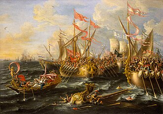 Representación de la batalla de Accio