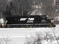 Locomotora EMD GP40-2 con freno dinámico