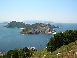 Islas Cíes en el parque nacional de las Islas Atlánticas de Galicia