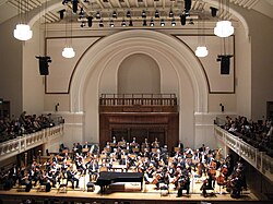Interior del Cadogan Hall, sede de la orquesta