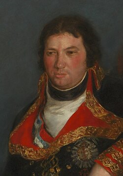 Retrato de Manuel Godoy pintado por Francisco de Goya en 1801.