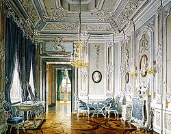 Interior del palacio de Gatchina cerca de San Petersburgo