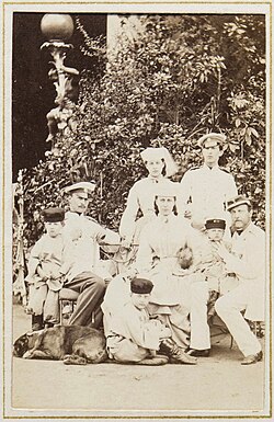 El gran duque Constantino Konstantínovich y su familia