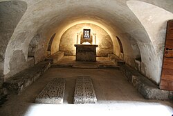 Interior de la cripta
