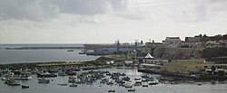 Instalaciones del puerto de pesca de Sines