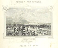 Ilustración histórica de Módena a mediados del siglo XIX