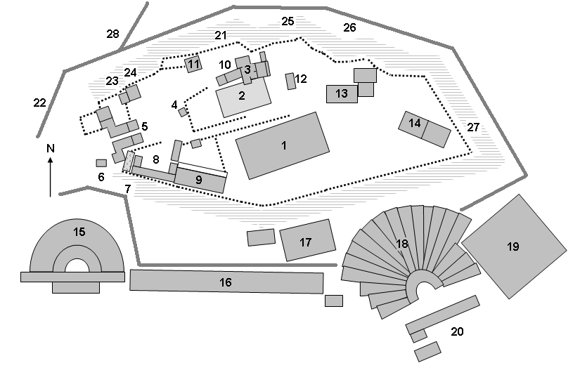 Plano de la Acrópolis de Atenas